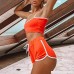 Xinantime Women Cami Tops Shorts Sexy Bra Beach Bikini Set Tank Top Swimsuit Swimwear Bathing Suits Orange B07NL418LR